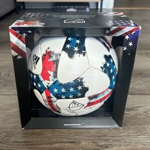 adidas Patriotic MLS Soccer Ball - White, Red, Blue
